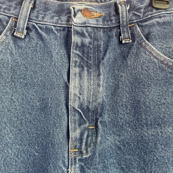 Rustler Straight Leg Blue Jeans- Size 32x30 1990’s - Picture 4 of 11